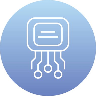 devre kartı simgesi vektör illüstrasyonu