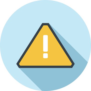 Uyarı uyarısı simgesi ana hatlar biçiminde