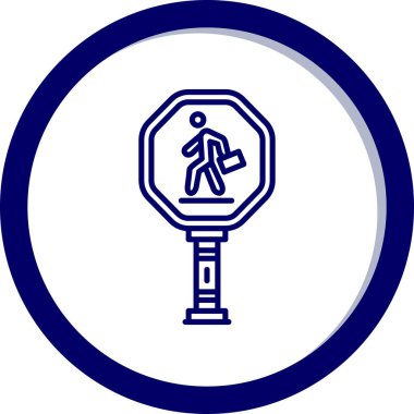 Yaya geçiş yolu simgesi