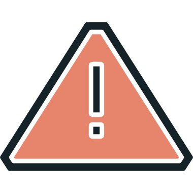 Kolayca düzenleyebilen veya değiştirebilen uyarı vektörü simgesi