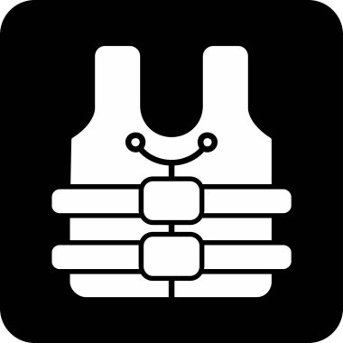 sırt çantası simgesi, vektör illüstrasyonu