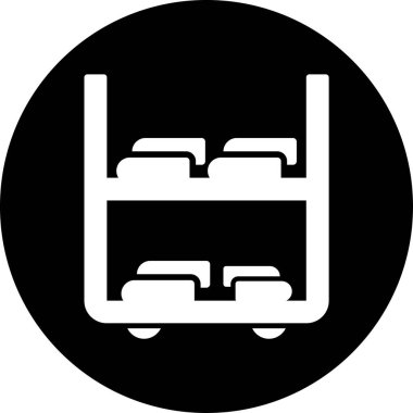 Mobilya simgesinin vektör illüstrasyonu