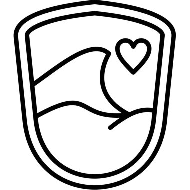 Aşk simgesi vektör illüstrasyonu