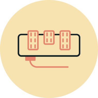 pil simgesi, modern vektör illüstrasyon tasarımı