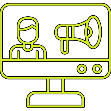 bilgisayar masaüstü simgesi, basit tasarım