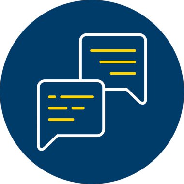 sohbet web simgesi, vektör çizim