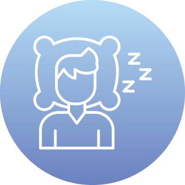 kadın simge vektör illüstrasyonu