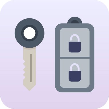 basit vektör illüstrasyonunu kilitle