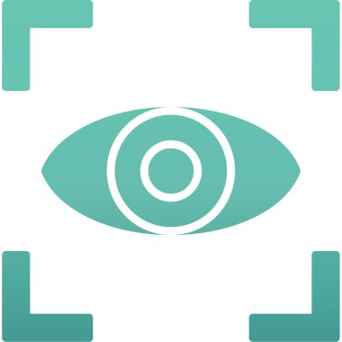 Göz. Web simgesi basit illüstrasyon