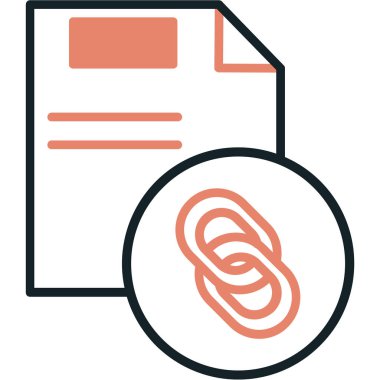 Belge. Web simgesi basit tasarım