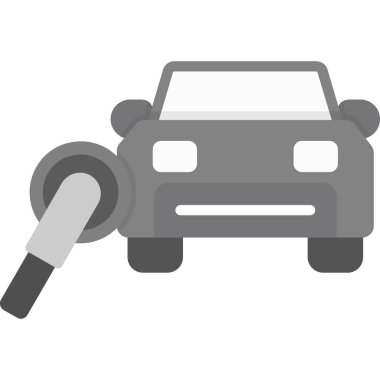 Araba tamir servisi vektör simgesi. Düz çizim beyaz arkaplanda izole edildi. araba servisi ve tasarım biçimi.