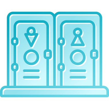 Kart kimlik kartı simgesi - taslak biçimi