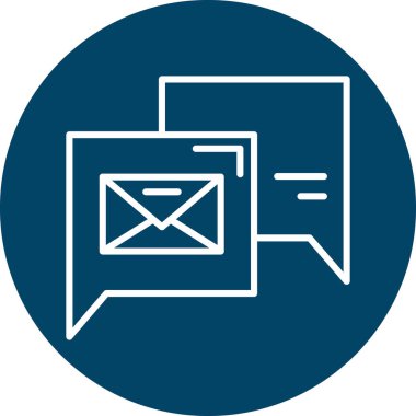 e- posta ileti vektörü simgesi