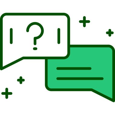 Faq. Web simgesi basit illüstrasyon