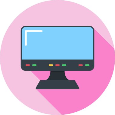 Bilgisayar. Web simgesi basit illüstrasyon