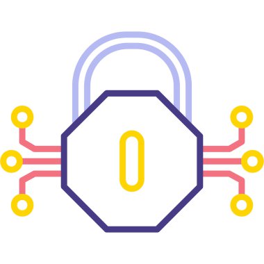 ikon vektör illüstrasyonunu kilitle