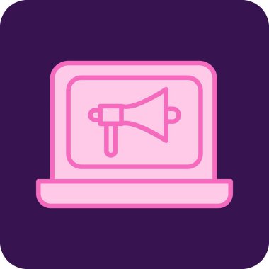 vektör sözcüsü simgesi, modern tasarım illüstrasyonu