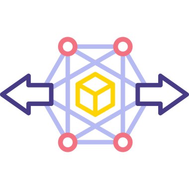 Soyut geometrik vektör çizimi