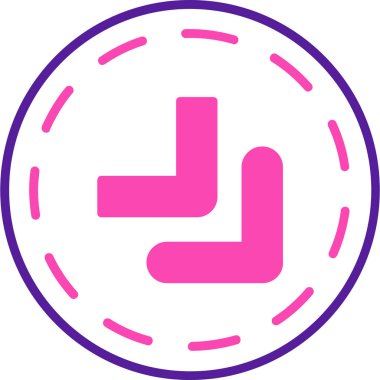 Tek bir simgenin vektör illüstrasyonu