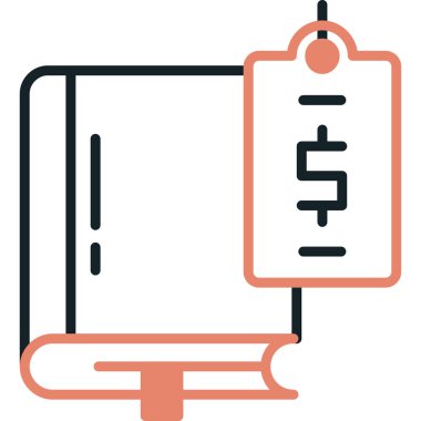 Kitap. Web simgesi basit illüstrasyon