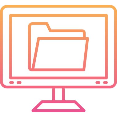 Bilgisayar. Web simgesi basit illüstrasyon