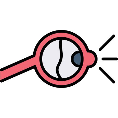 Göz simgesi, vektör illüstrasyonu