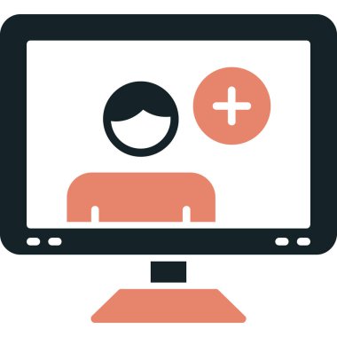 bilgisayar izleyici vektör simgesi