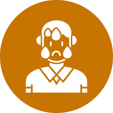 robot. Web simgesi basit illüstrasyon