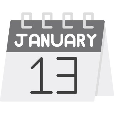 Aralık 21 - Gün takvim simgesi tasarımı