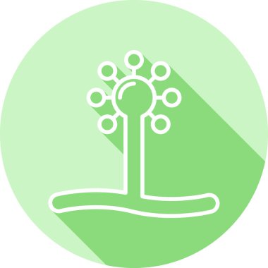 Bir ağaç simgesinin vektör illüstrasyonu