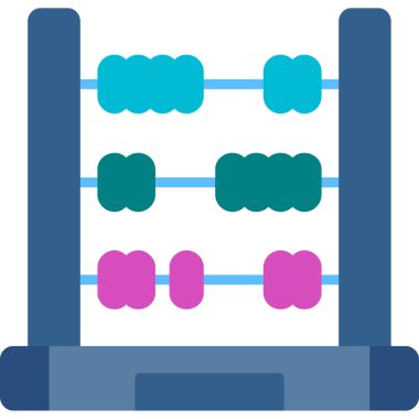 Abaküs. Web simgesi basit illüstrasyon