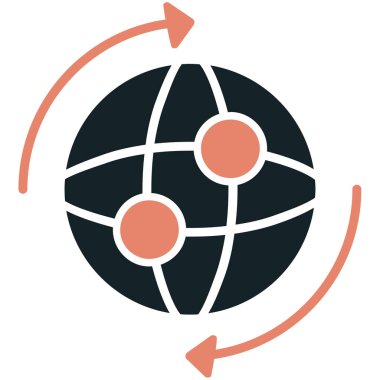 ağ bağlantı vektörü simgesi