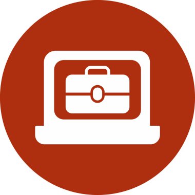 Çanta. Web simgesi basit tasarım