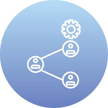 şebeke. Web simgesi basit illüstrasyon