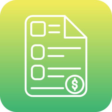 Vektör belgesi Simge illüstrasyonu