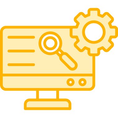 Arama simgesi, vektör illüstrasyonu