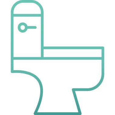 Tuvalet. Web simgesi basit illüstrasyon