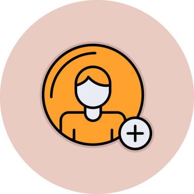 İnsan simgesinin vektör illüstrasyonu