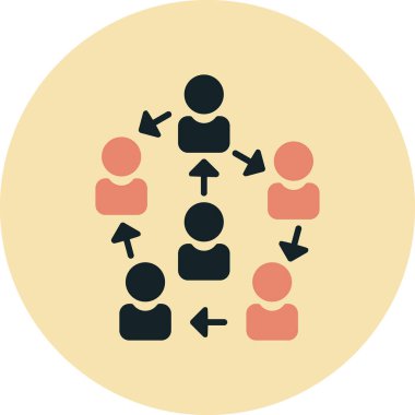 iş insanları simgesi vektör illüstrasyonu