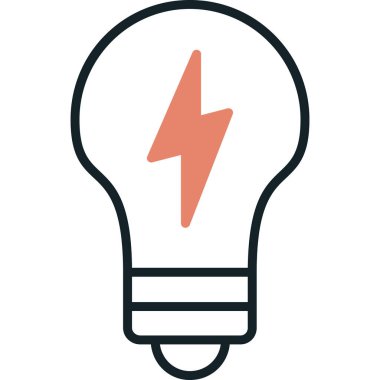 Bir fikrim var. Web simgesi basit illüstrasyon