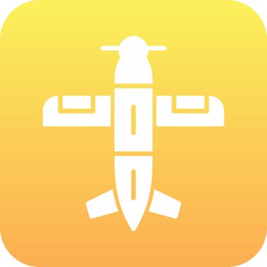 Uçak simge vektör çizim