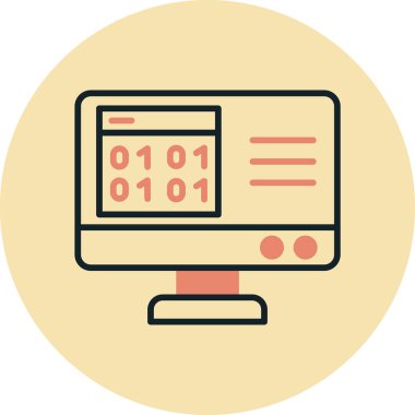 tarayıcı kodlama vektör simgesi