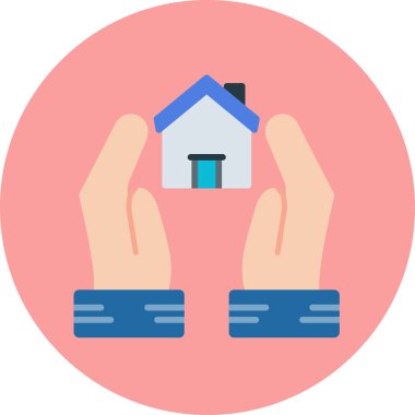 Ev. Web simgesi basit illüstrasyon