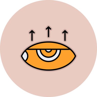 Göz simgesi. vektör illüstrasyonu