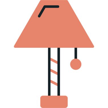 beyaz arkaplanda izole edilmiş ışık simgesi ve vektör illüstrasyonu