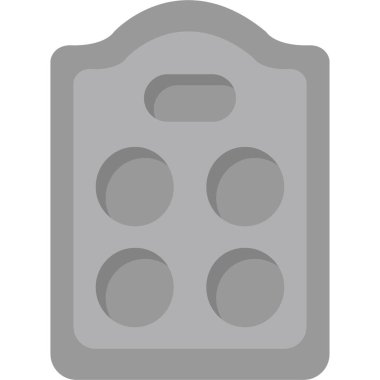 yiyecek düz vektör simgesi