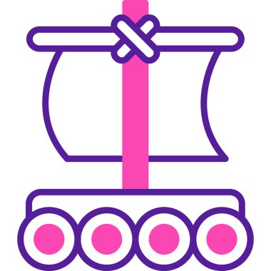 Askeri tank. Web simgesi basit illüstrasyon