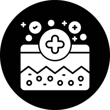 Tıbbi bakım ikonu. Web için tıbbi bakım vektör simgelerinin özet çizimi