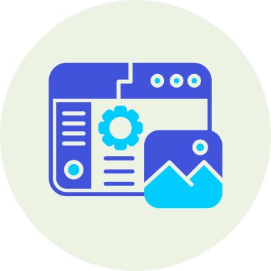 seo modern simgesinin vektör illüstrasyonu