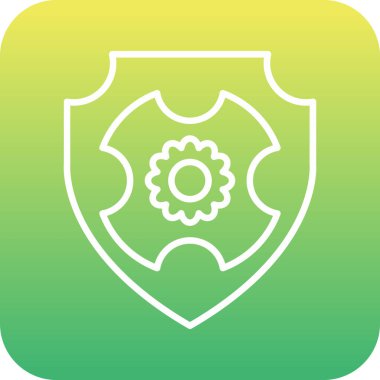 Benzersiz koruma vektörü simgesi